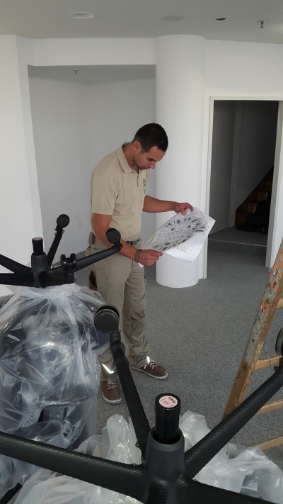 Montage Bürohaus in Wien