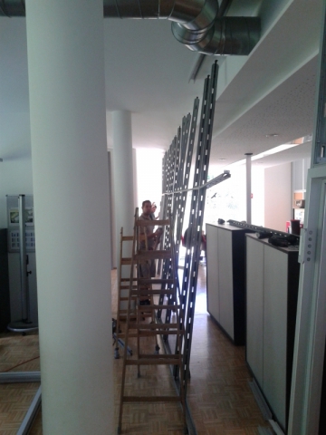 Umbau Trennwandsystem,