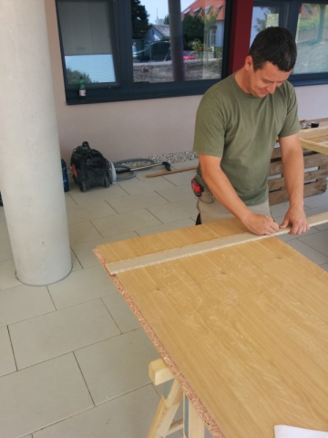 Wandverkleidung und Einrichtung