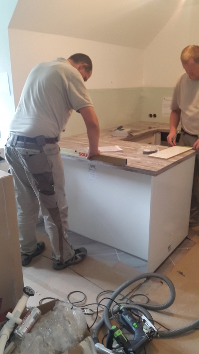 Küchenmontagen in Haushalten